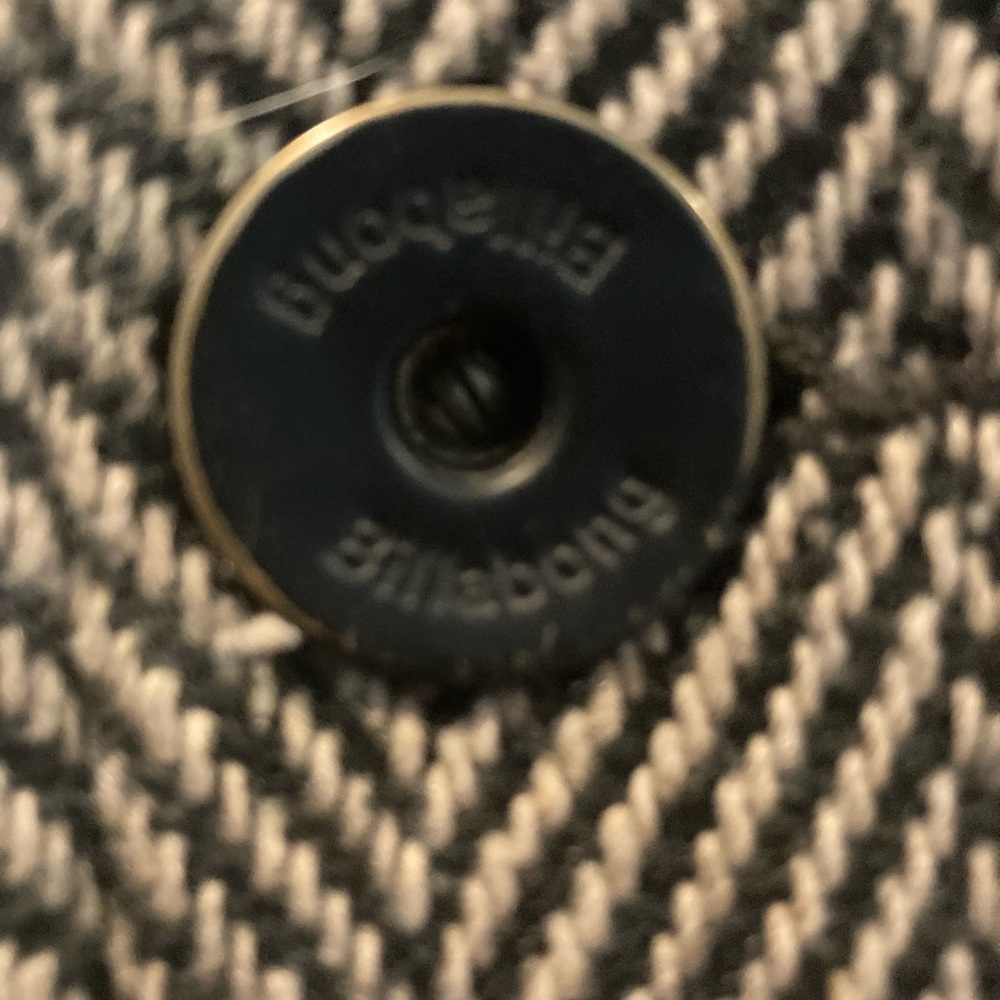 Billabong Szm Herring Bone Pattern Button Front - image 6